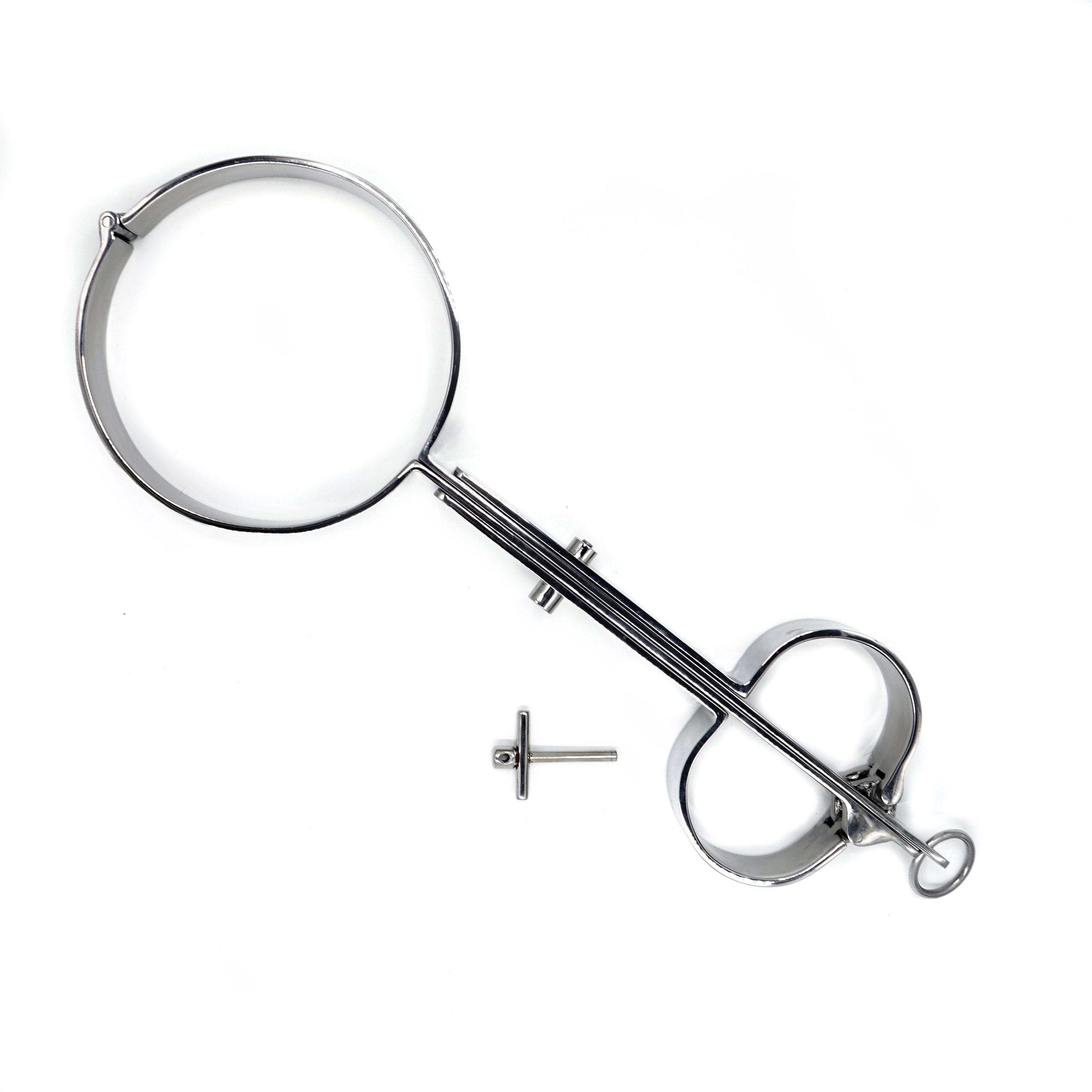 Stainless steel shrew's fiddle polished for neck and hands