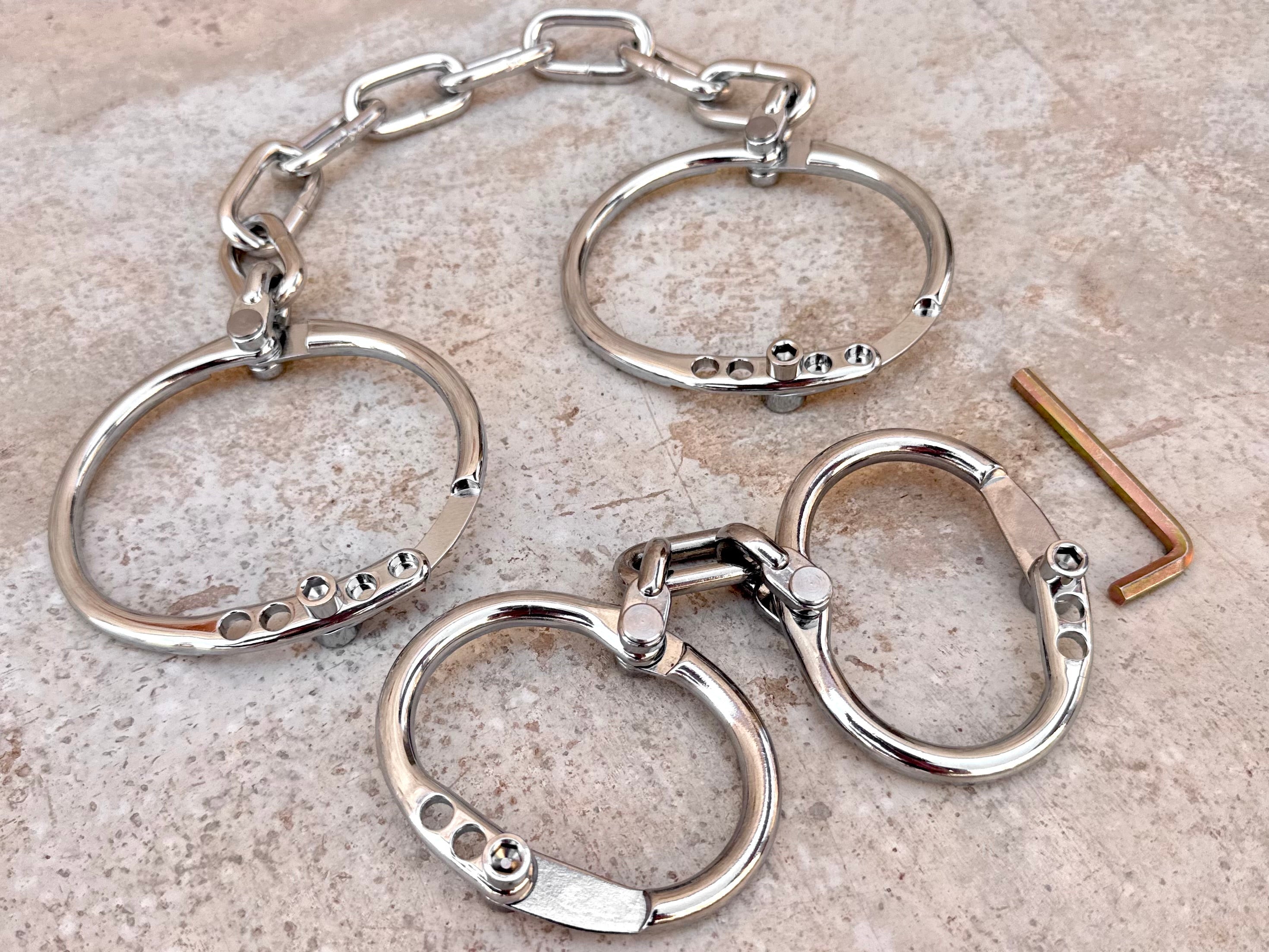 Innovative solid hand or legcuffs, adjustable
