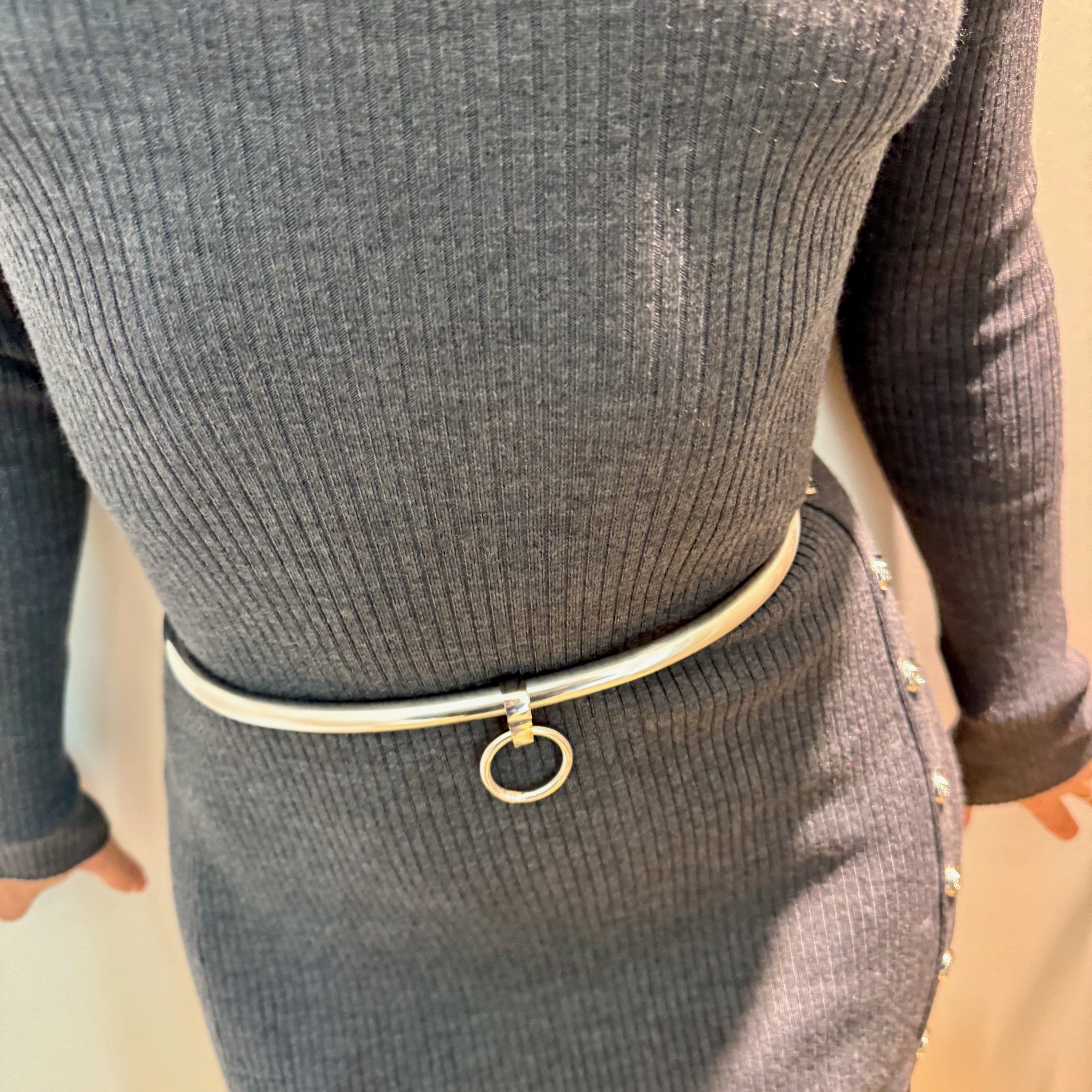 Stainless steel lockable belt, waist restraint, with O-ring