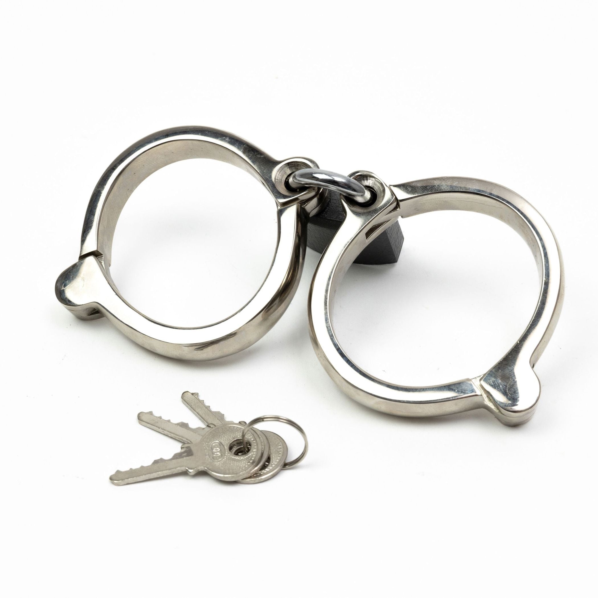 Charming brass handcuffs, heavy bracelets with padlock