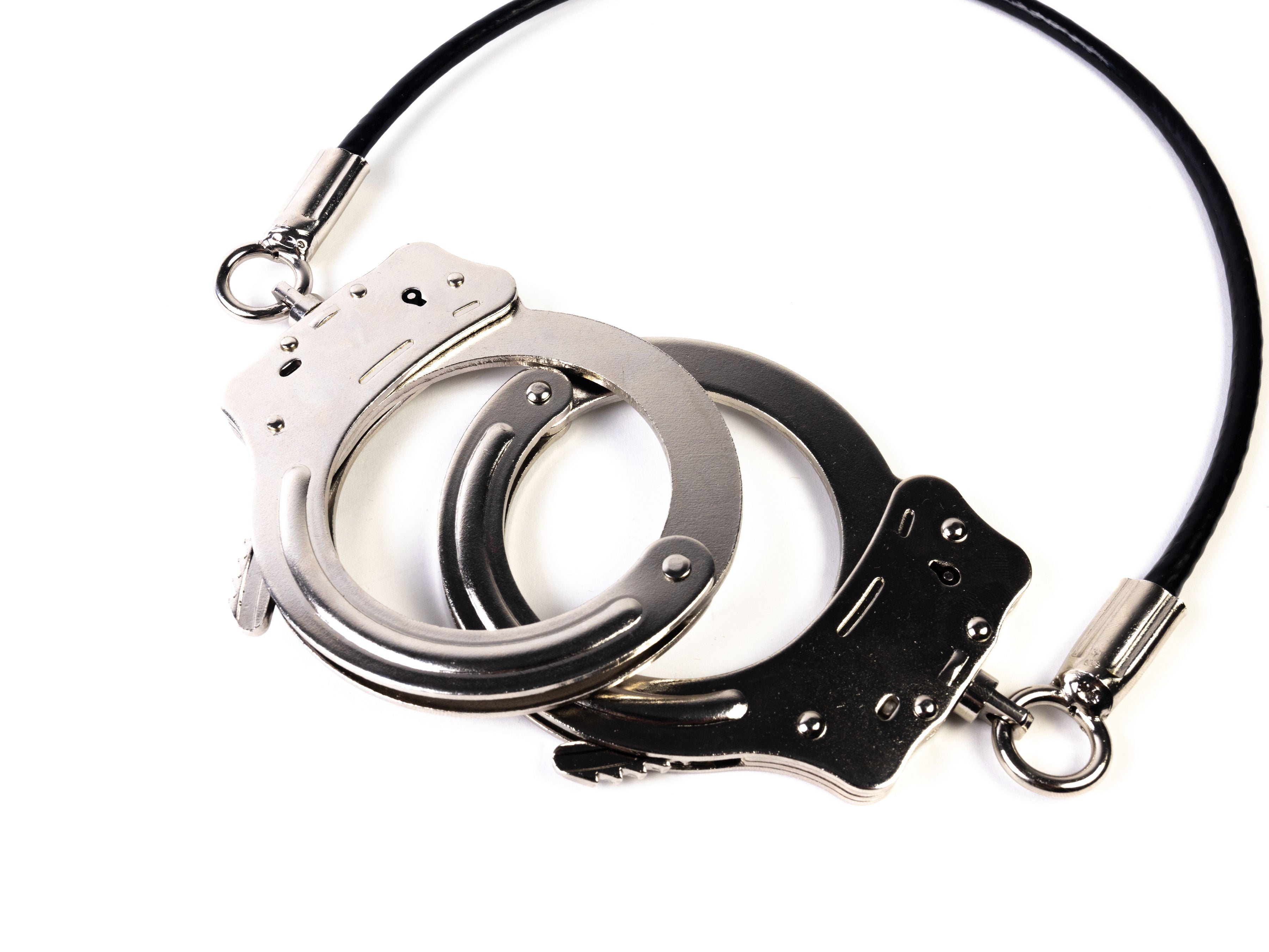 Police cable leg cuffs