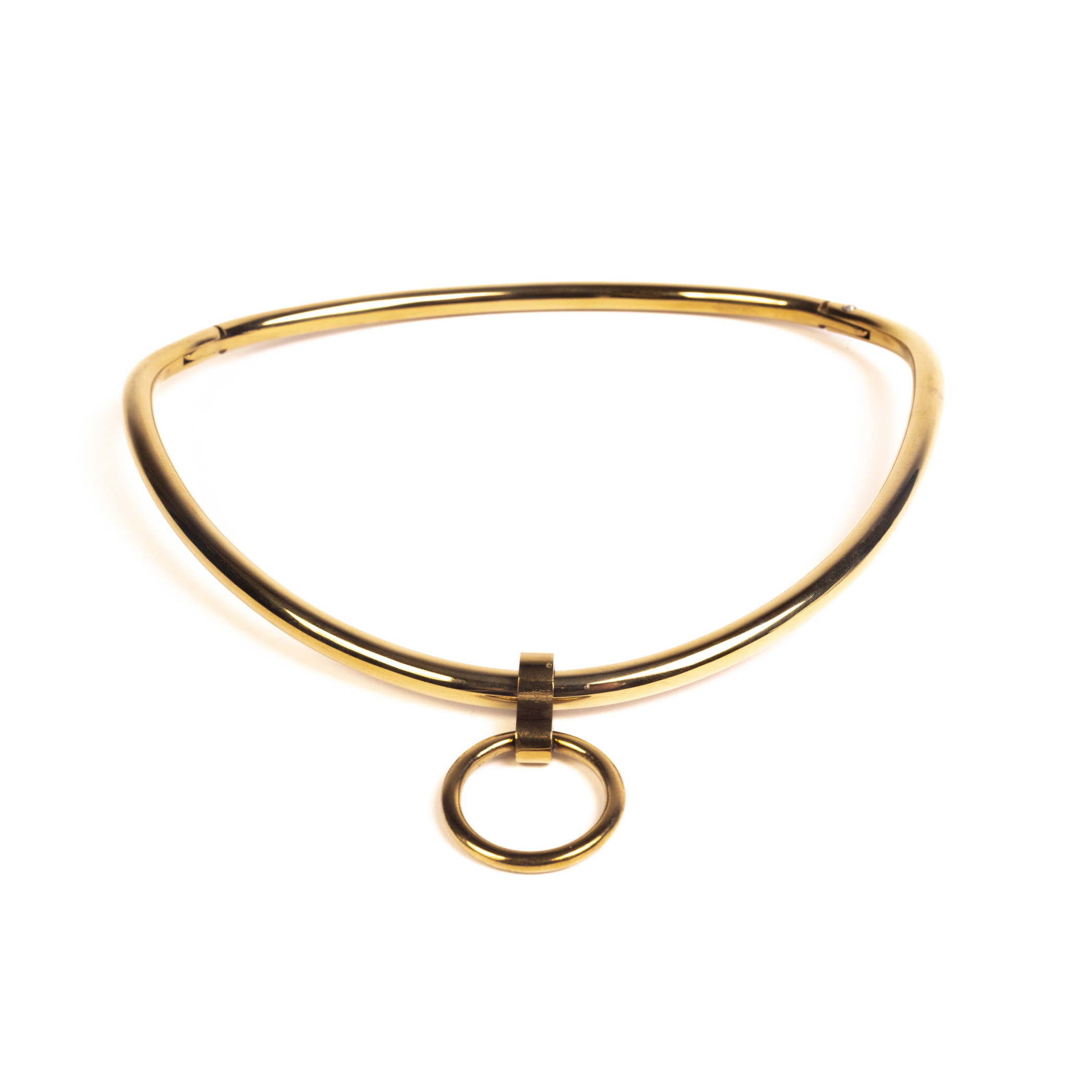 Lockable ergonomic choker 6 mm with O-ring (Gold)