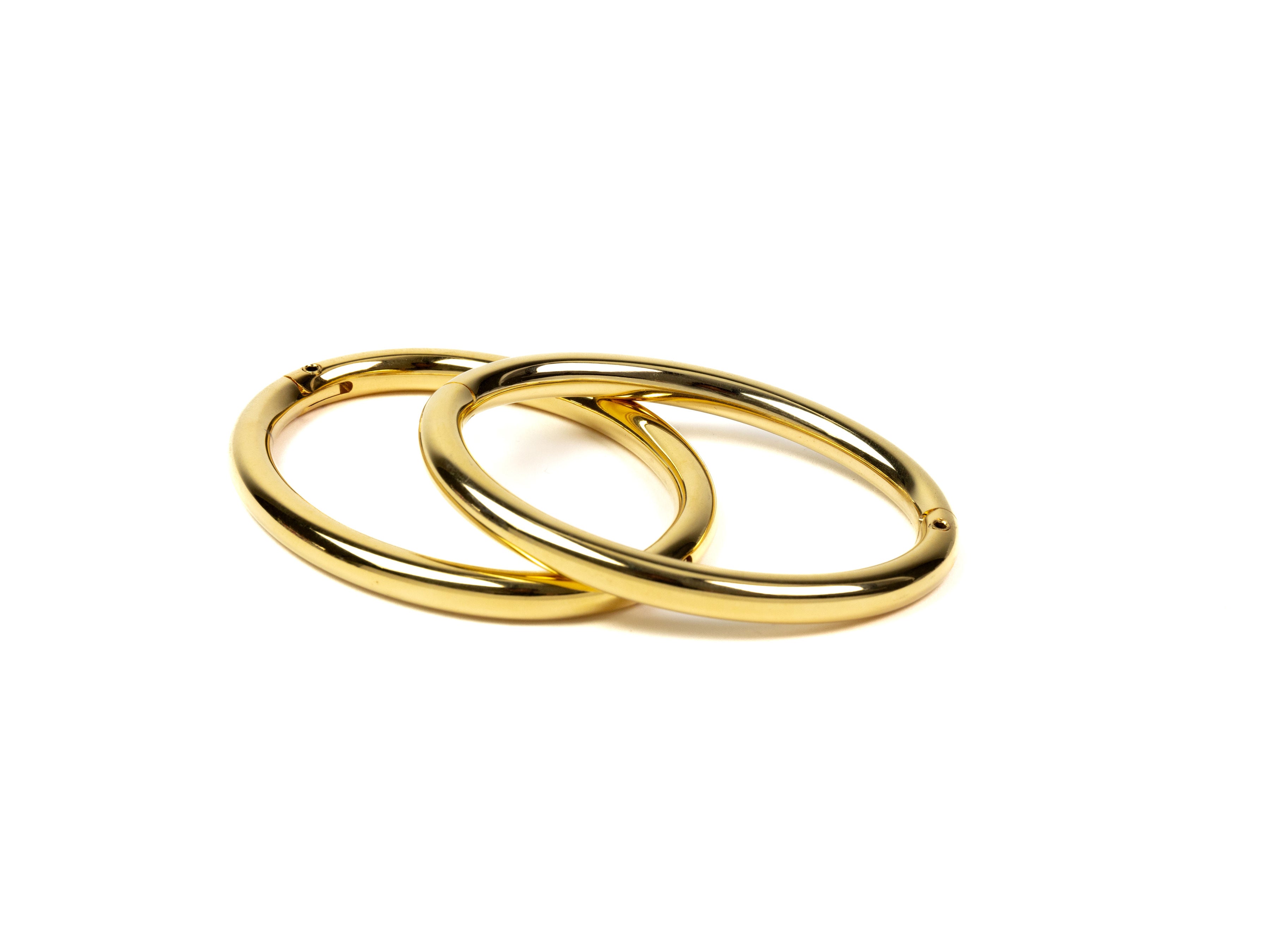 deSade® Cuff 6 mm gold – Elegant locking bracelet in stainless steel with hidden Hex‑Lock