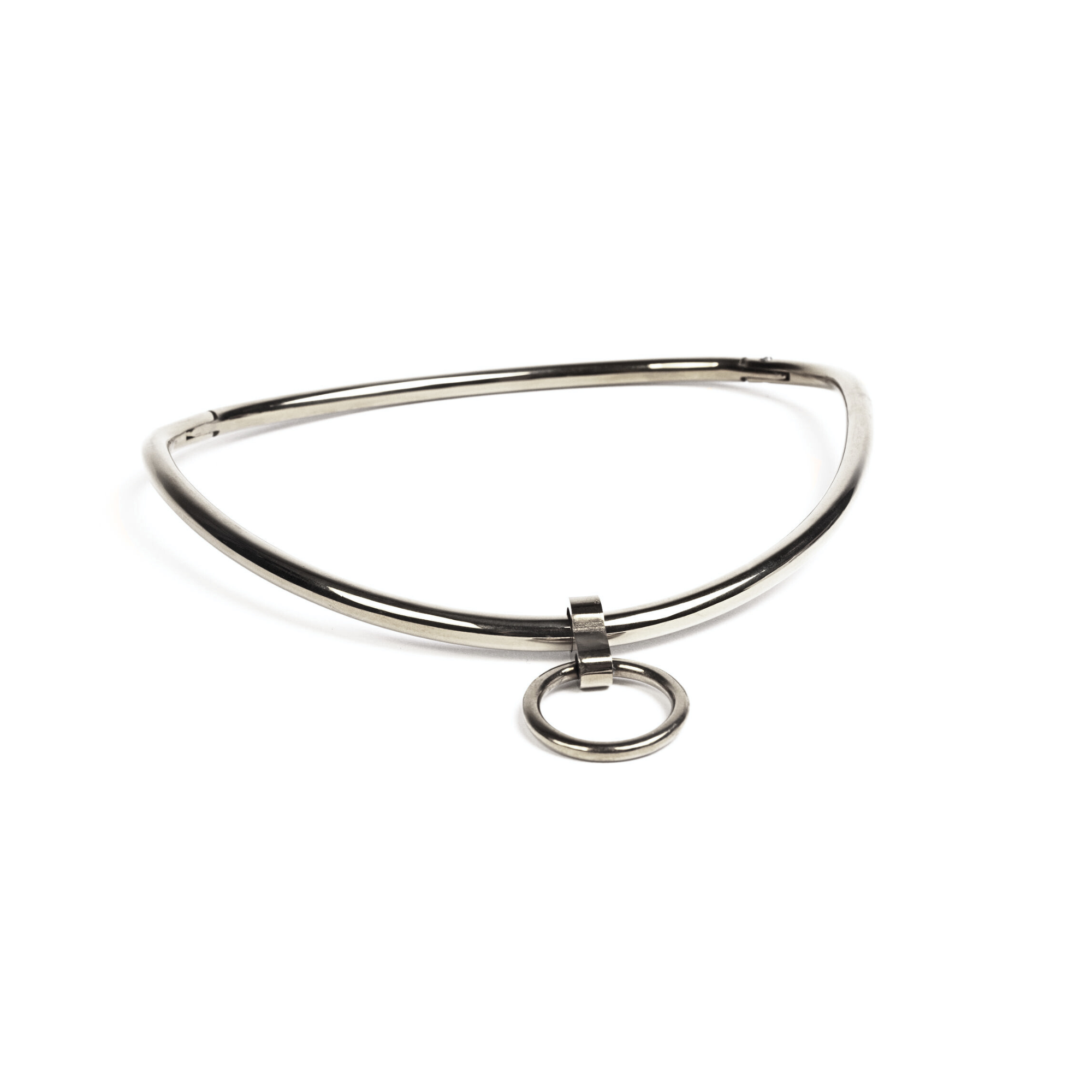 Lockable ergonomic choker 6mm with O-ring (Silver)