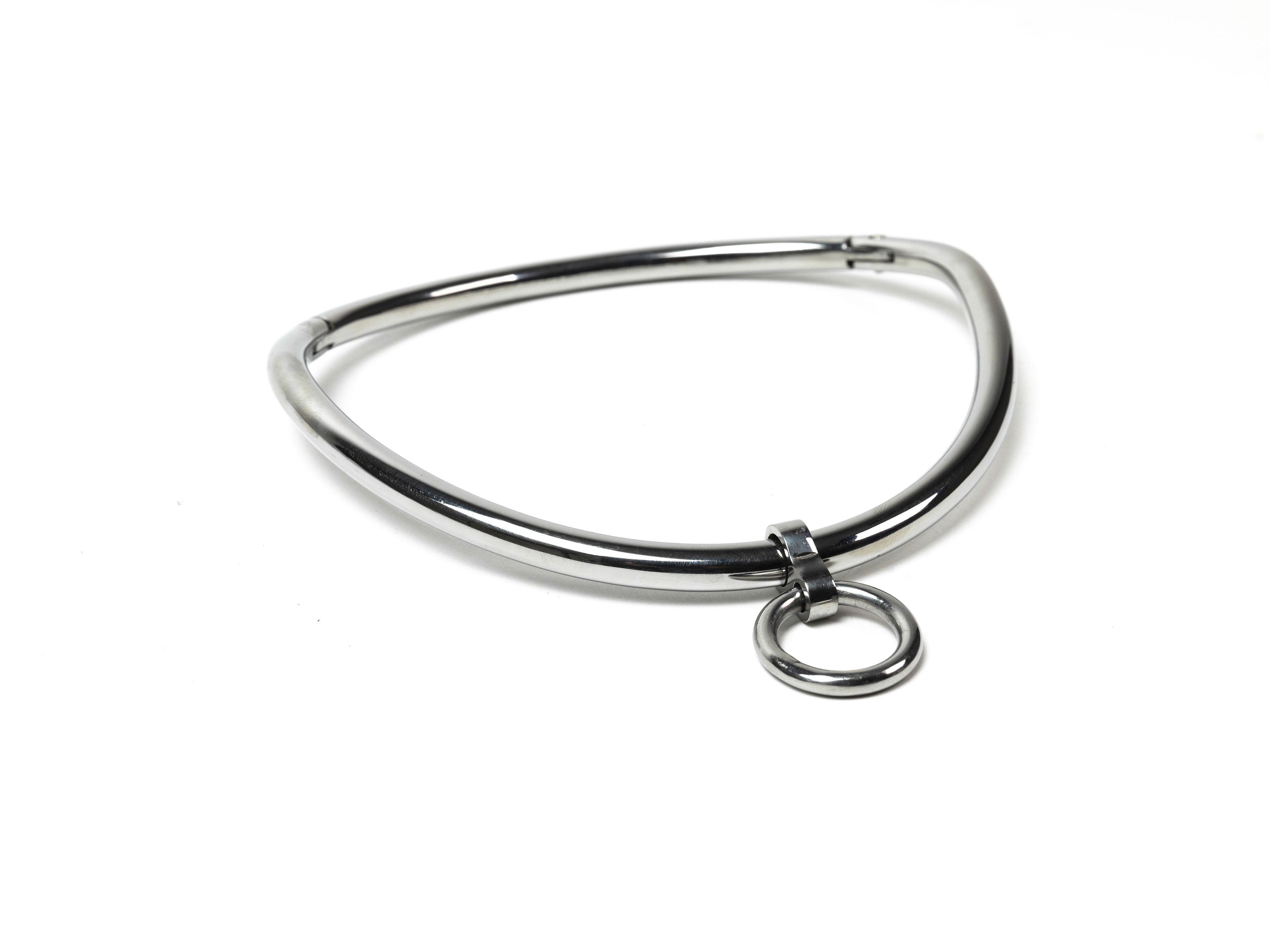 Lockable ergonomic choker 6mm with O-ring (Silver)