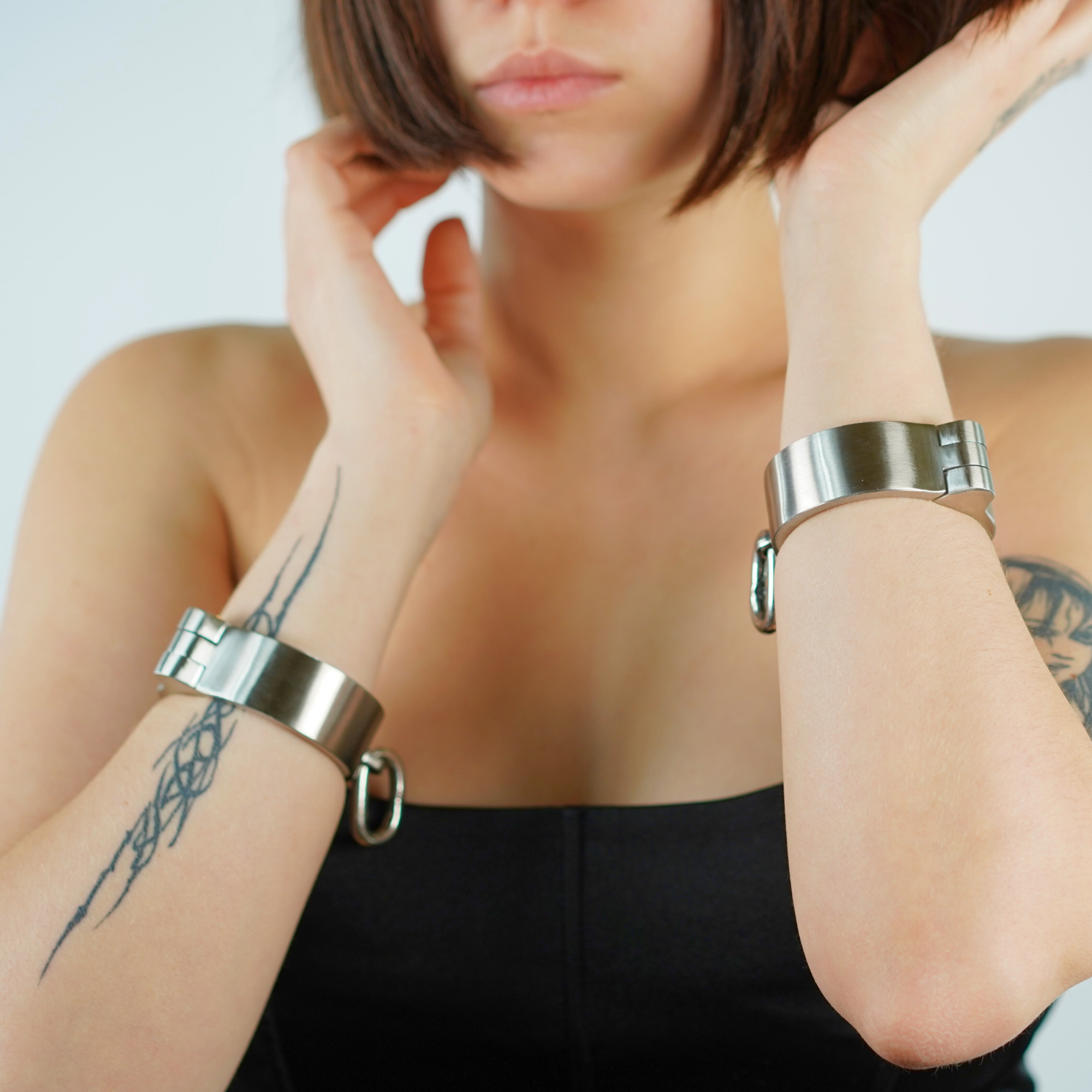 Set - Stainless steel push-in lock