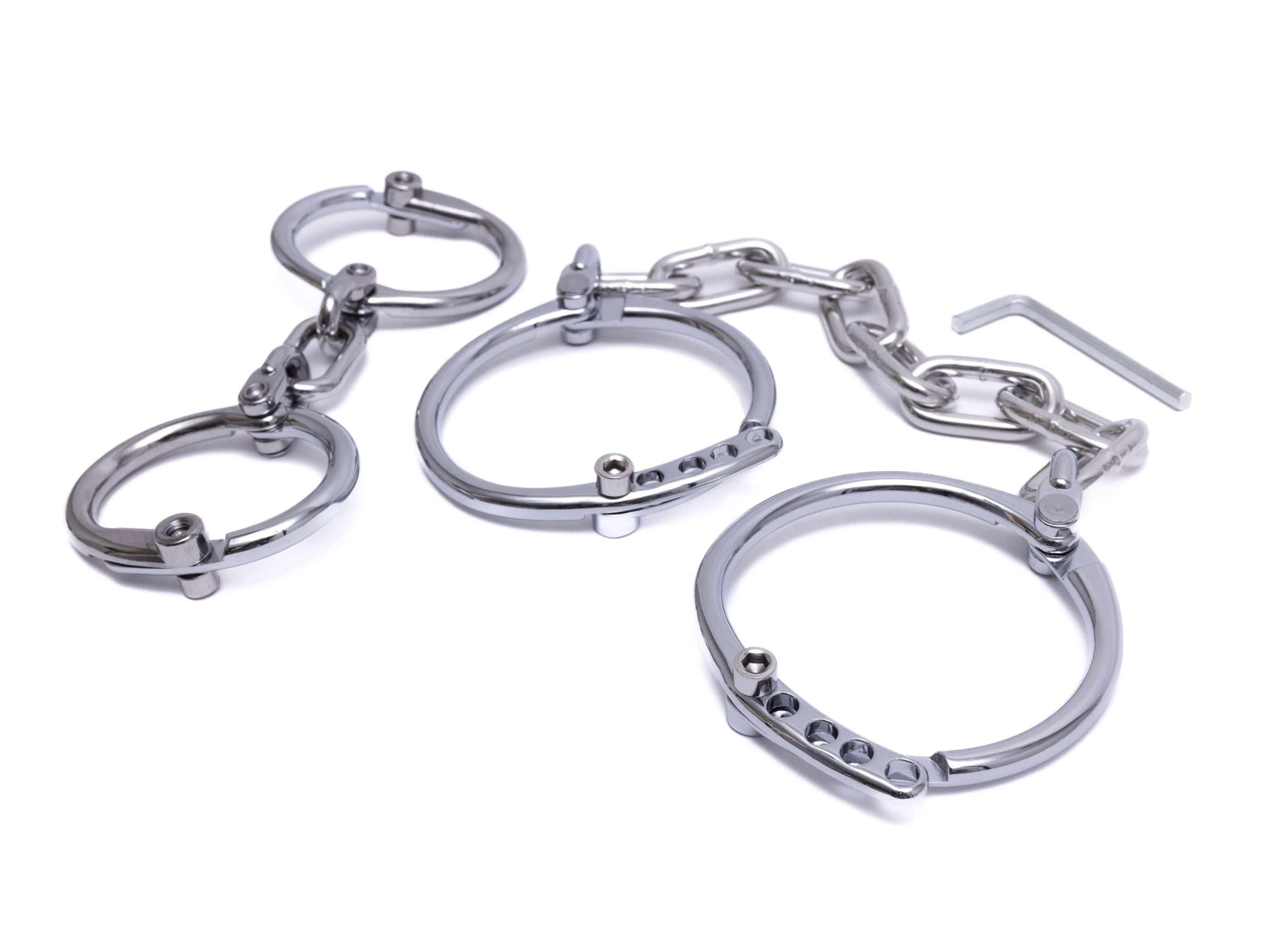 Innovative solid hand or legcuffs, adjustable