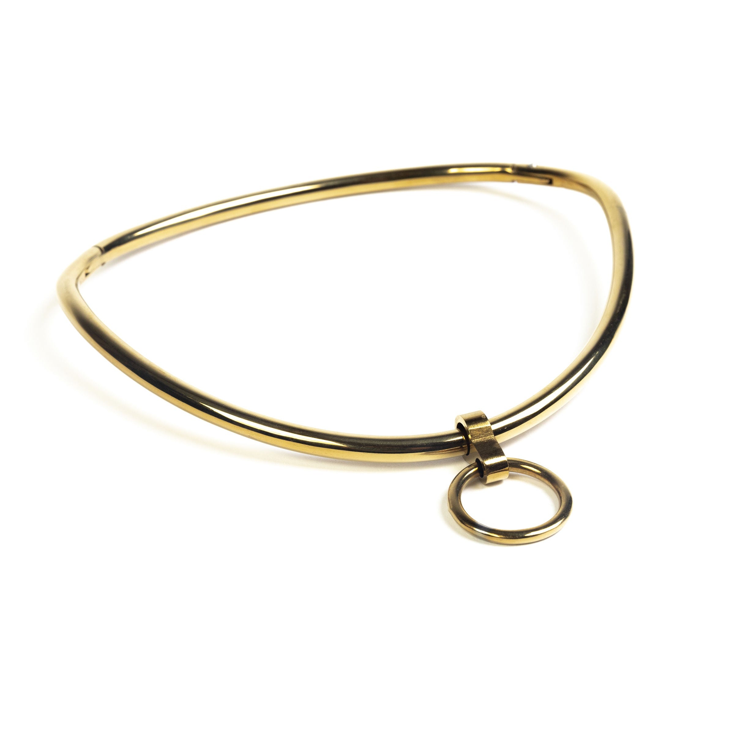 Lockable ergonomic choker 6 mm with O-ring (Gold)