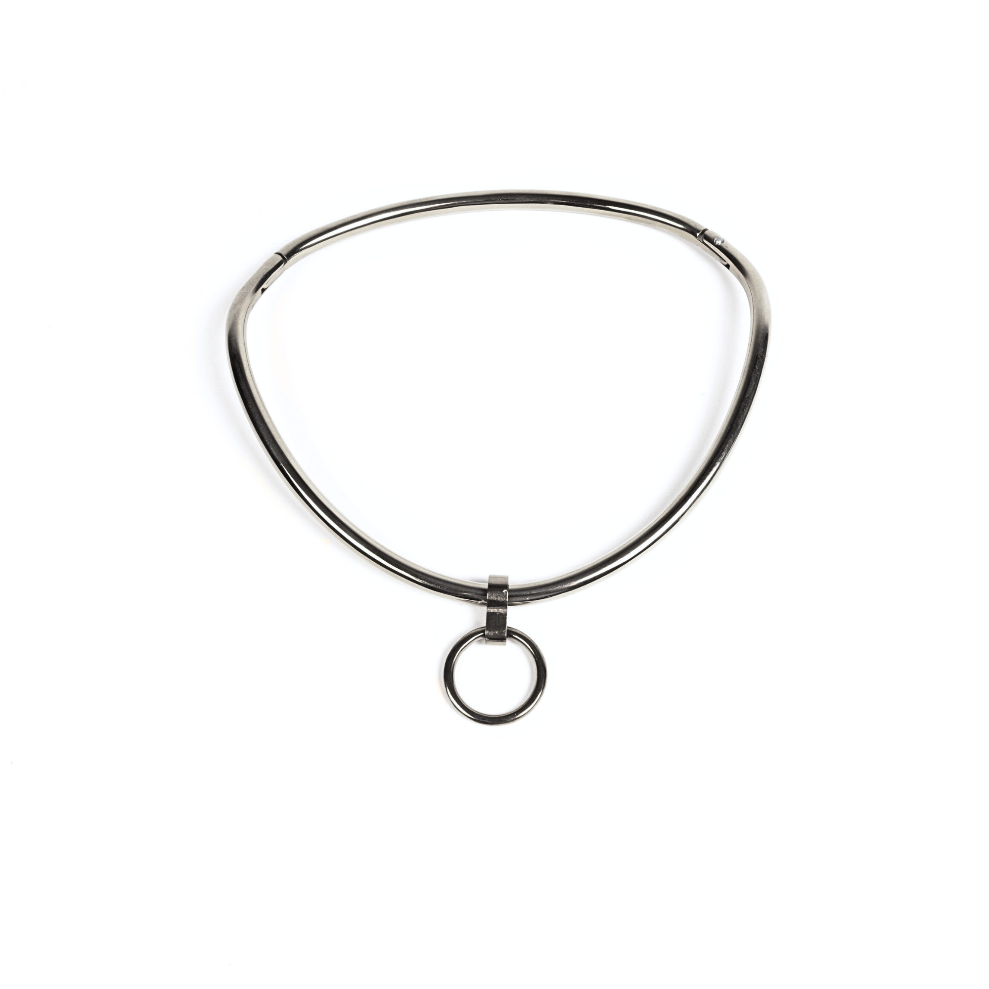 Lockable ergonomic choker 6mm with O-ring (Silver)