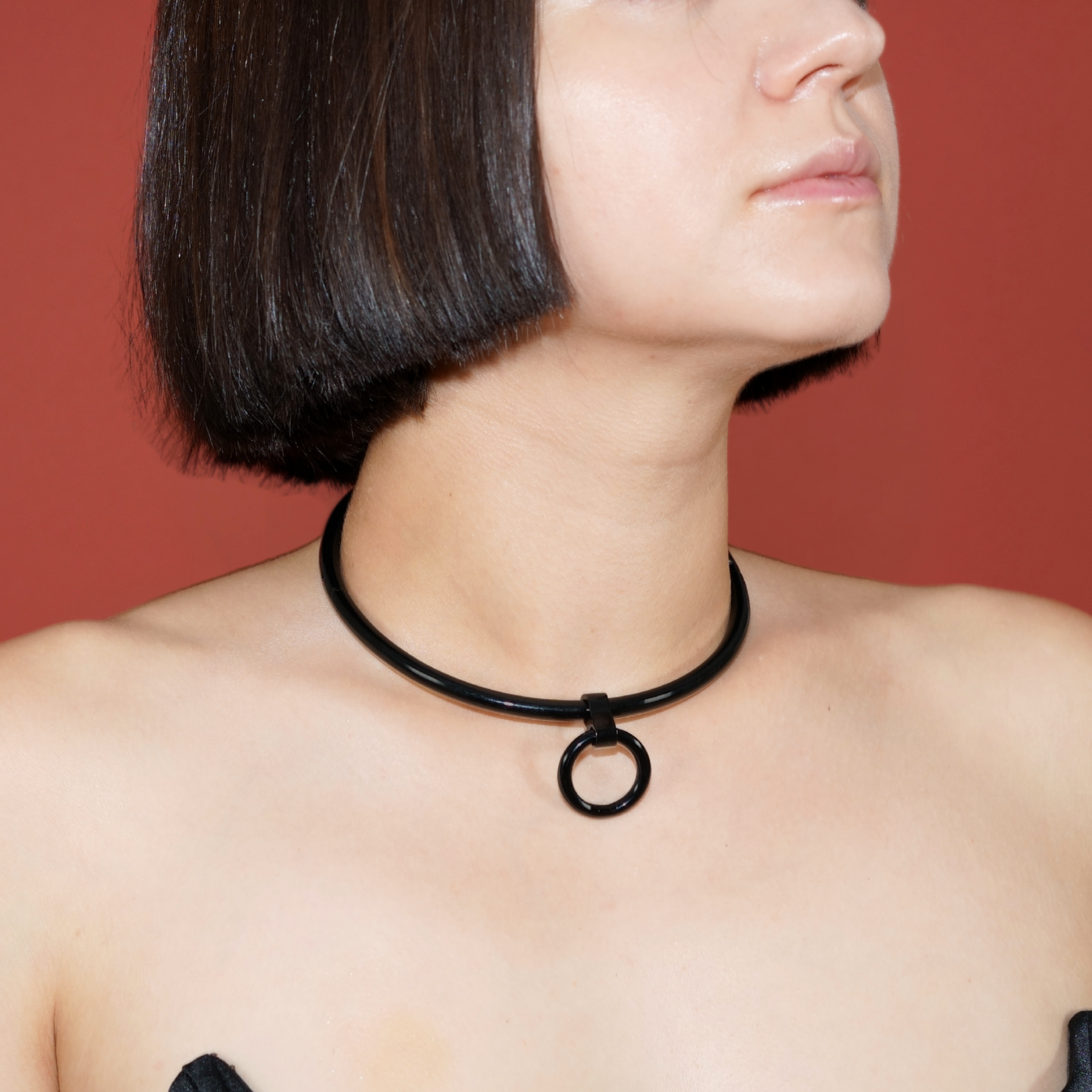 Eternity Collar Slave Collar 6mm (black)