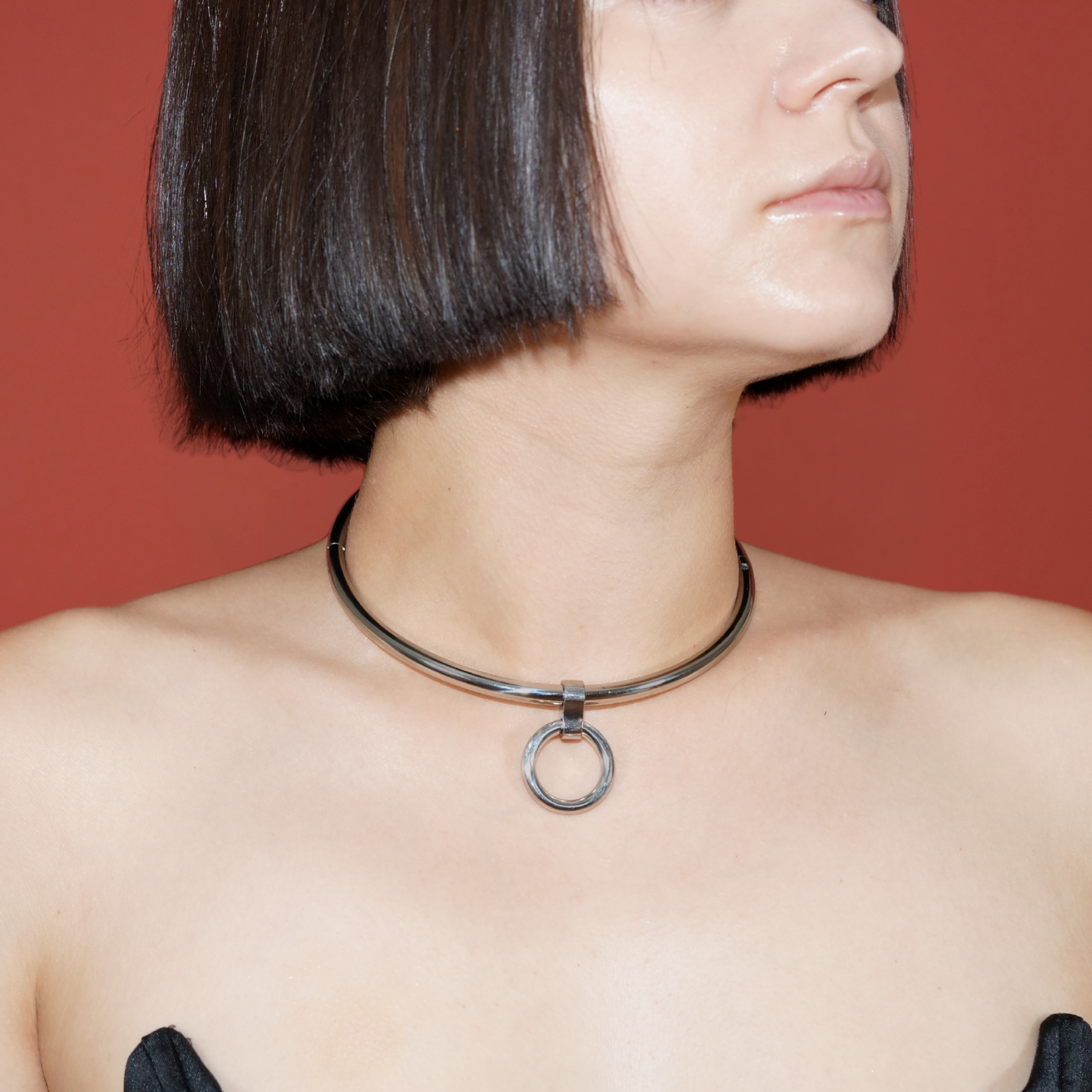 Eternity Collar Slave Collar 6mm (Silver)