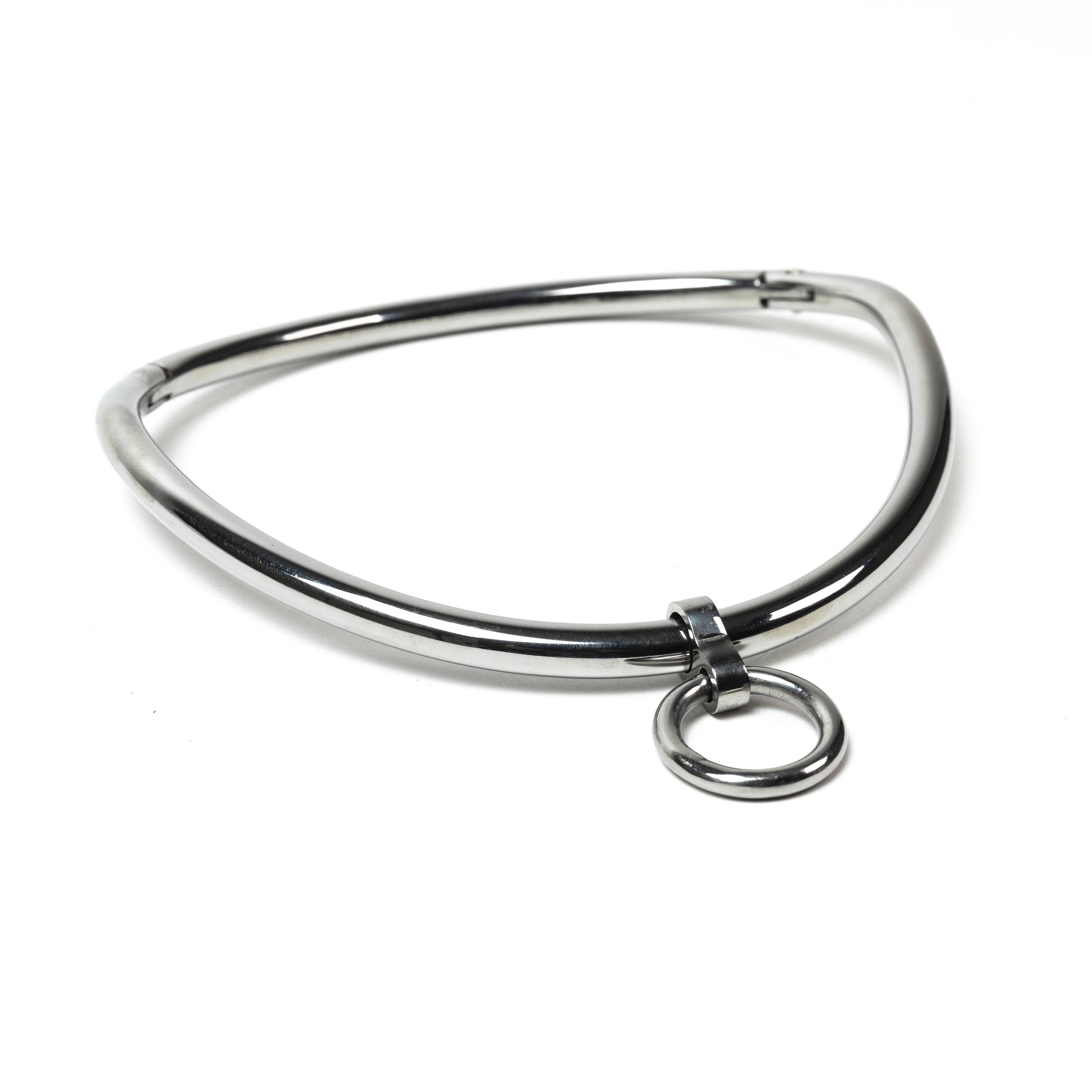 Lockable ergonomic choker 6mm with O-ring (Silver)