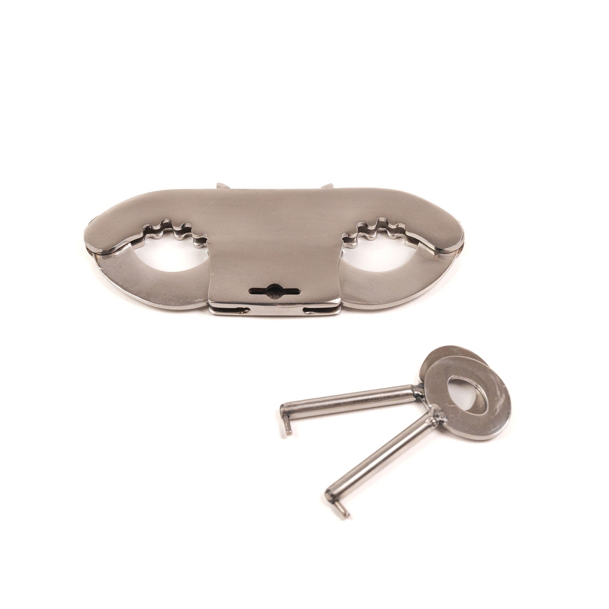 Large premium stainless steel thumb / toe cuffs