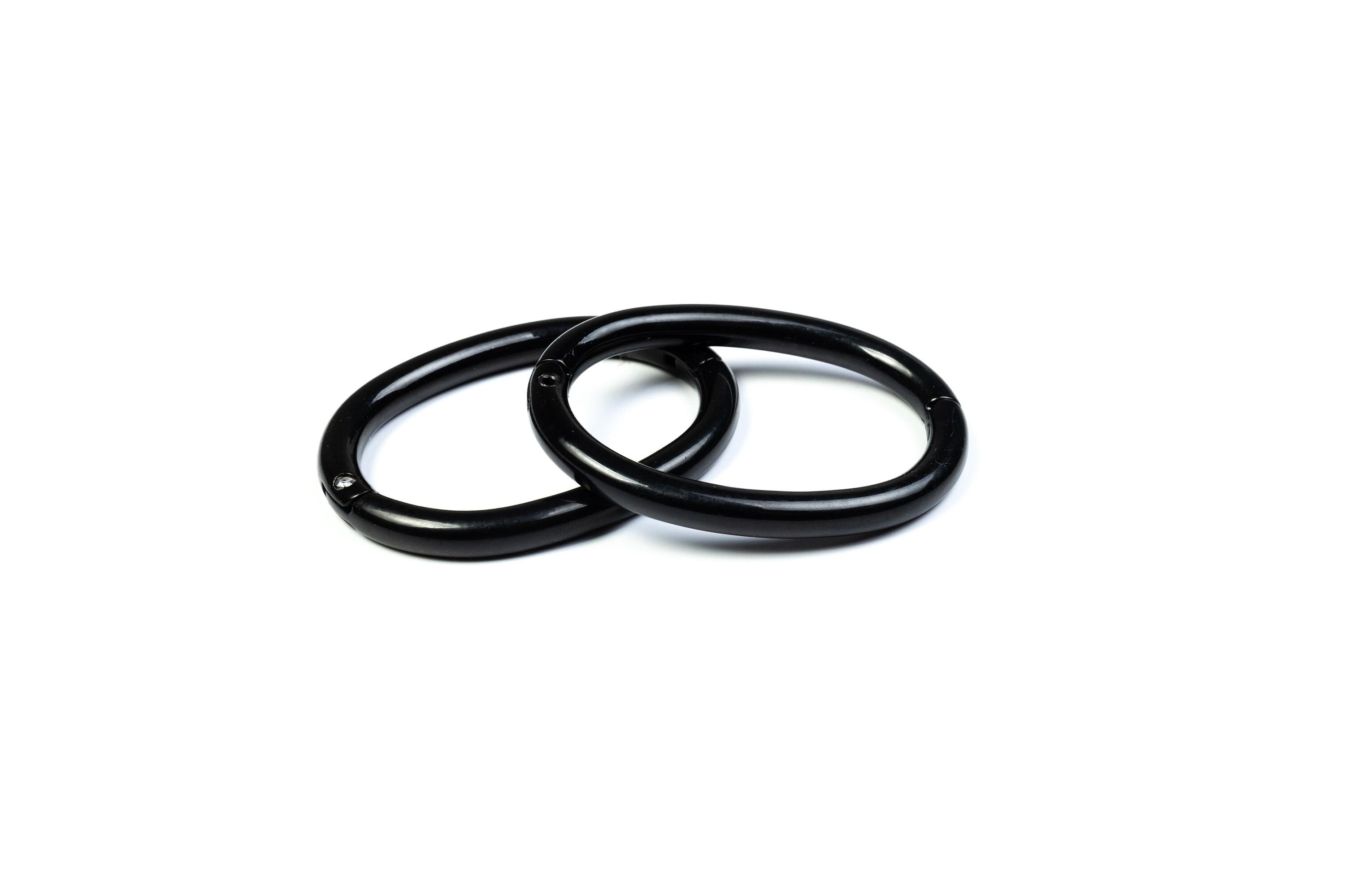 Eternity Cuffs with removable Rings 8mm black